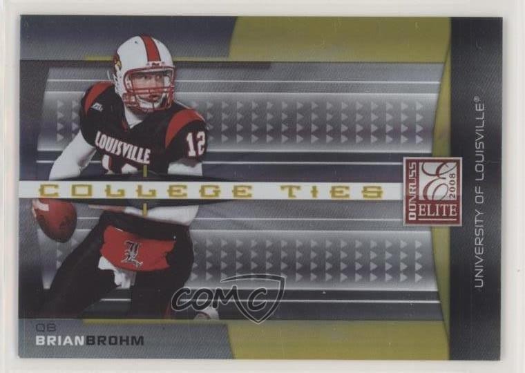 2008 Donruss Elite College Ties Gold 210/400 Brian Brohm #CT-22 xm0