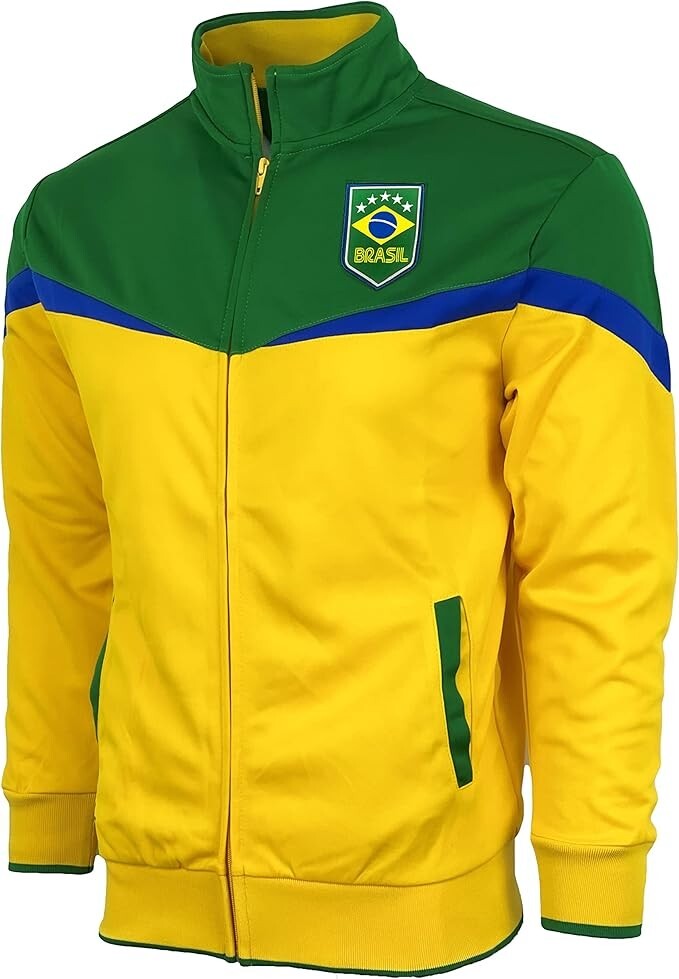 Adult Brazil Track Jacket – Icon Sports – Adult Sizes – Official National Team