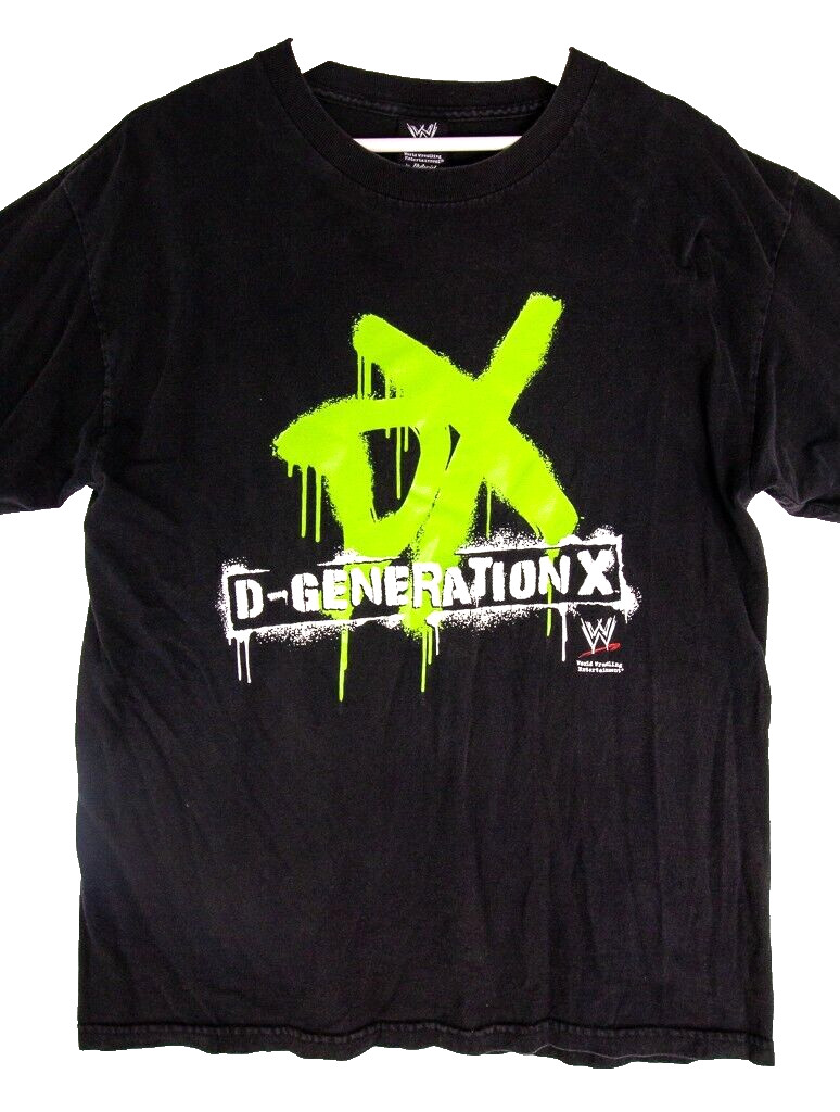 WWE D-Generation X by Hybrid Tees 2007 Graphic Short Sleeve Shirt Size Large