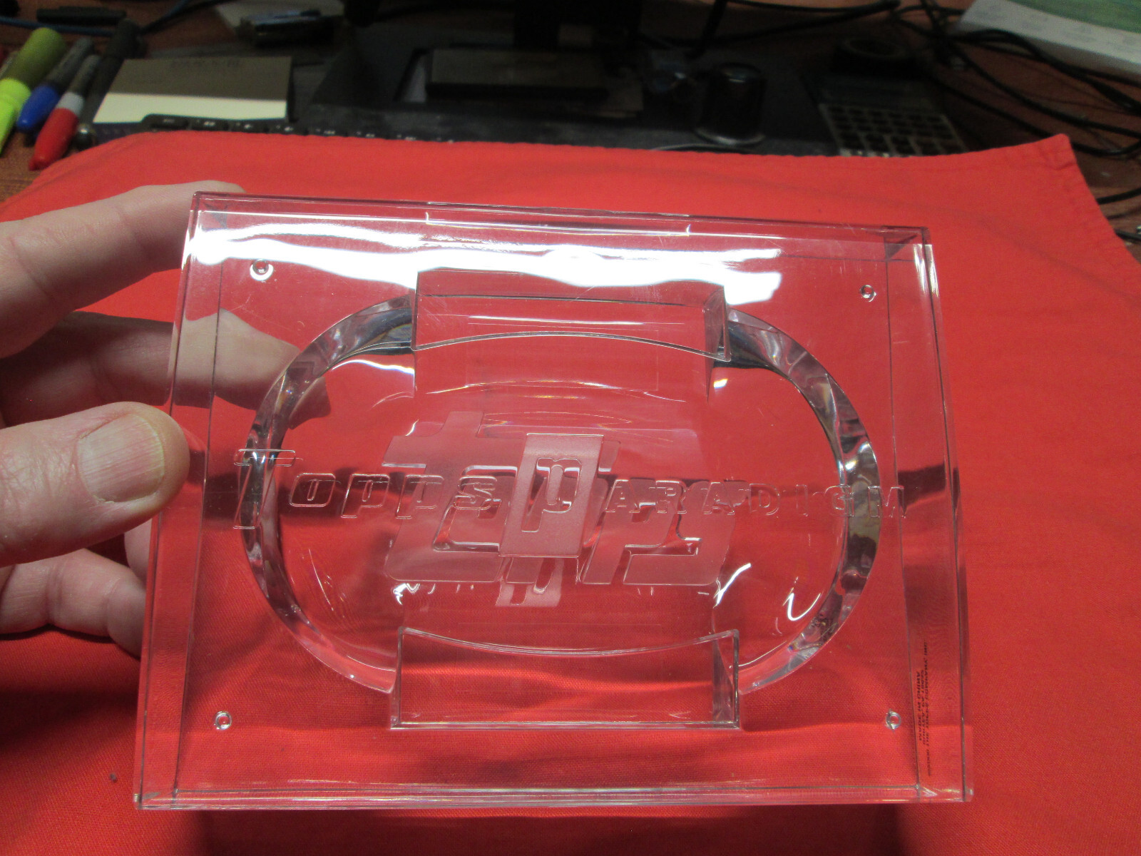 TOPPS PARADIGM HEAVY DUTY ACRYLIC GLASS STORAGE SAFE, VERY THICK