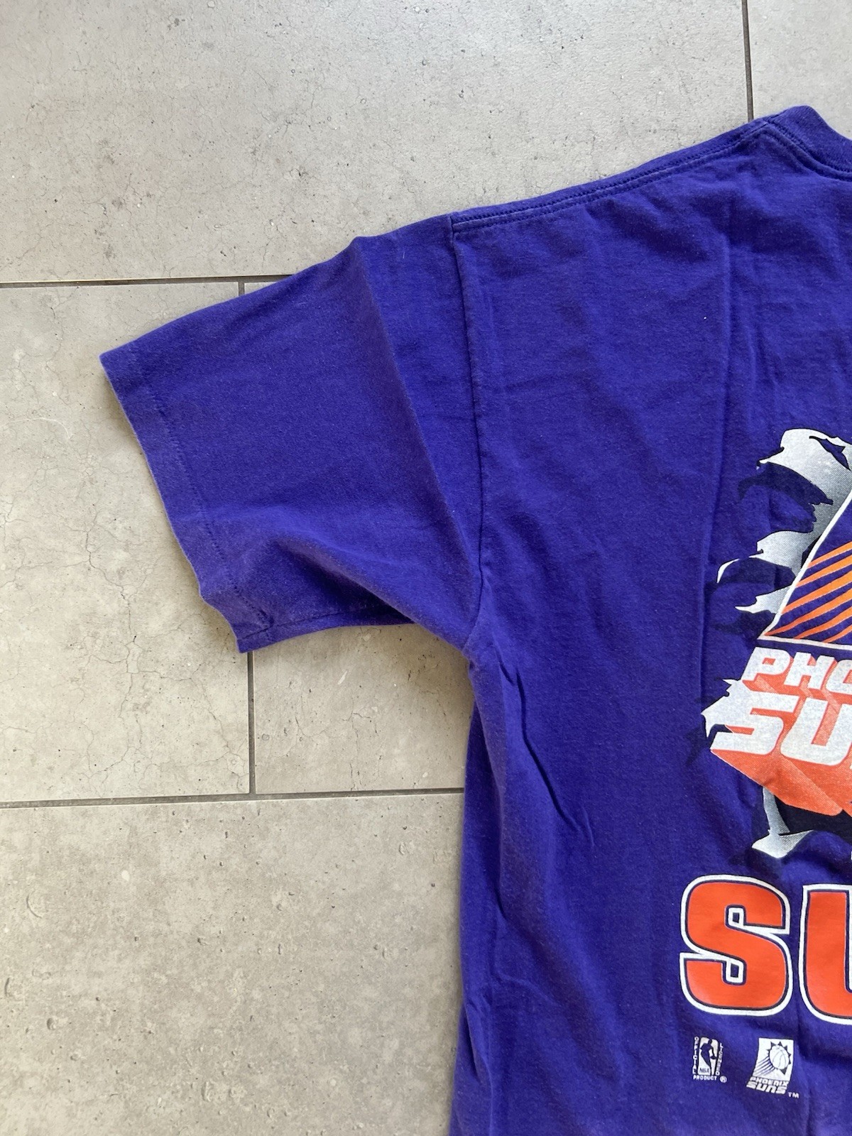 Vintage 1990s Nutmeg Phoenix Suns NBA Double Sided Single Stitch Tee Shirt XL