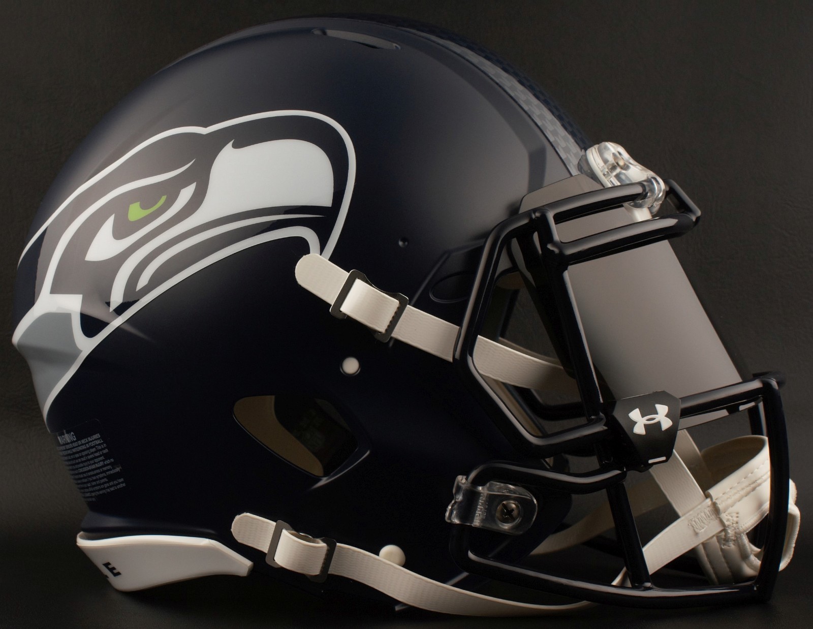 SEATTLE SEAHAWKS NFL Authentic GAMEDAY Football Helmet w/ BLACK-TINT Eye Shield