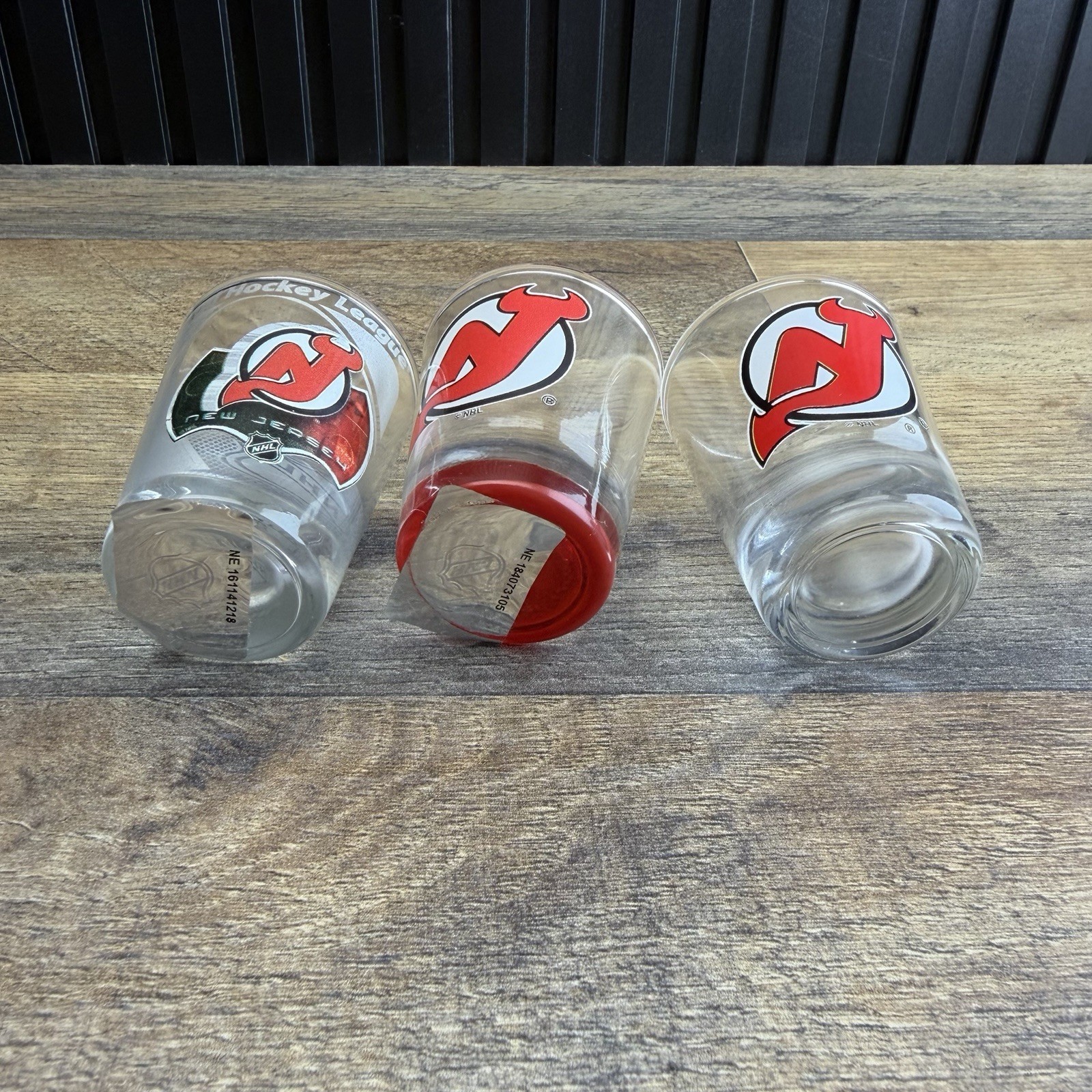 NHL New Jersey Devils 2.5 oz Logo Shot Glass Set of 3