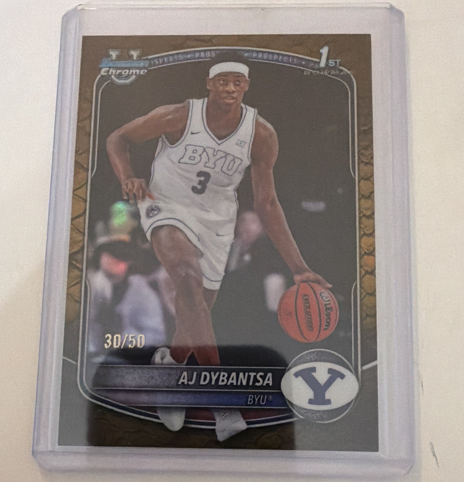 Topps 2023 Bowman Chrome Prospects AJ Dybantsa BYU Cougars 1st BCP-1 /50