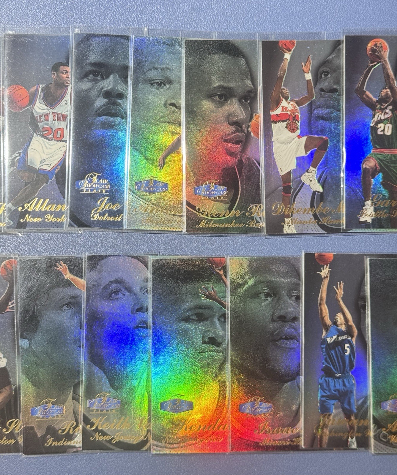 1998 Fleer Flair Showcase Basketball NBA Row 1-3 45x Lot