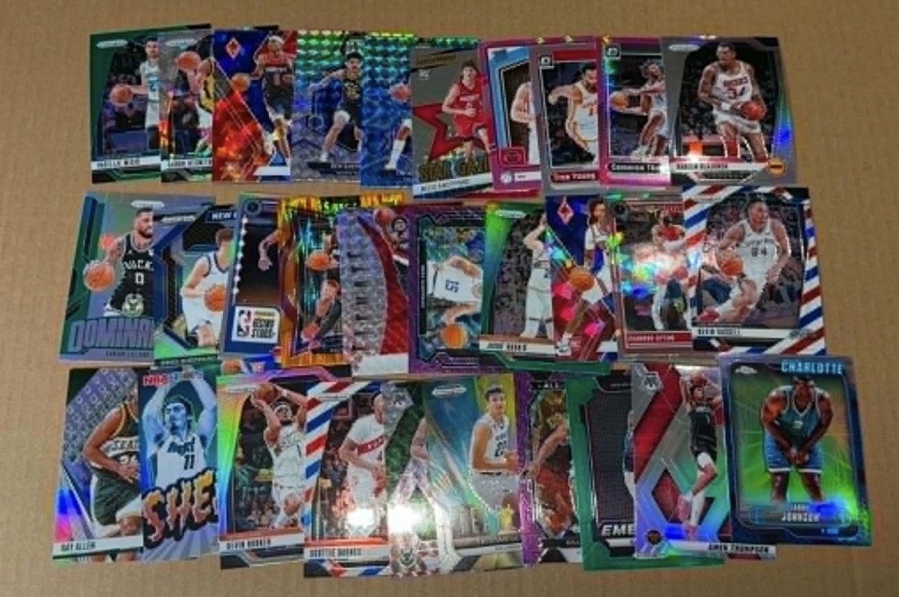 Huge 800ct NBA Basketball Cards Prizm Refractors Parallels Only Lot (ORGANIZED)!