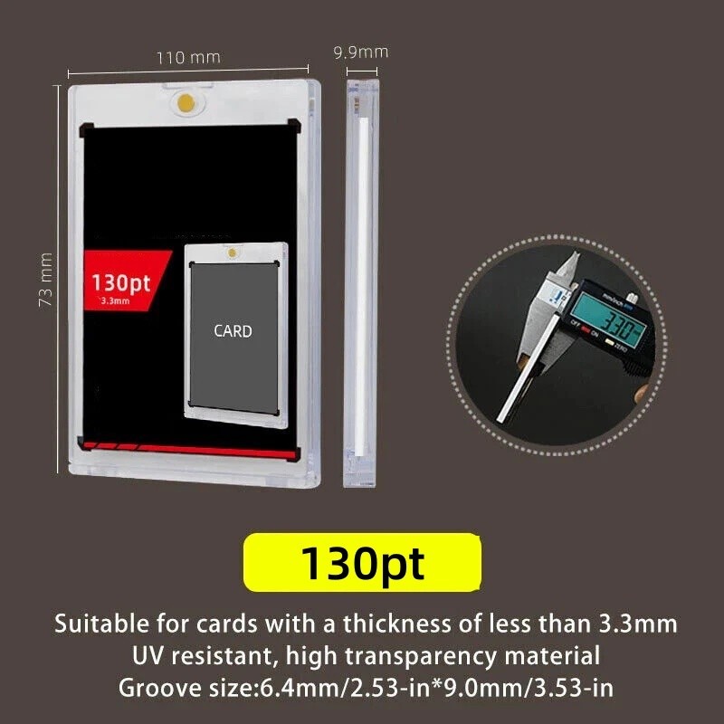 25Pack/100Pack 35 100 130 180Pt Magnetic Card Holders One-Touch For Trading Card