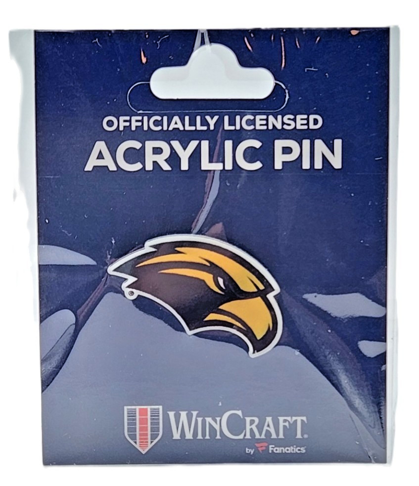 Southern Miss Golden Eagles Logo Acrylic Lapel Pin (Officially Licensed Product)
