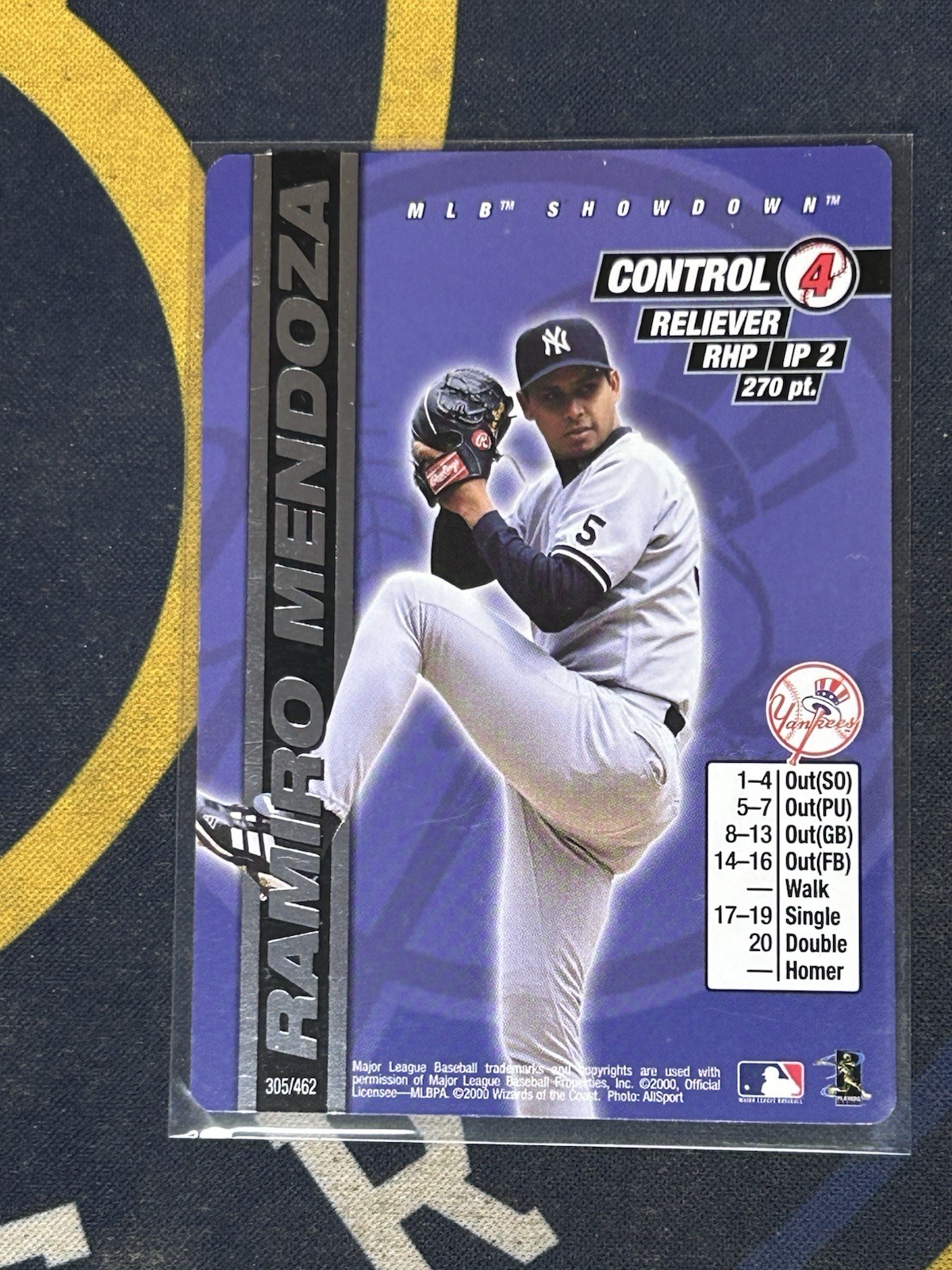 2000 MLB Showdown – Ramiro Mendoza #305 Unlimited