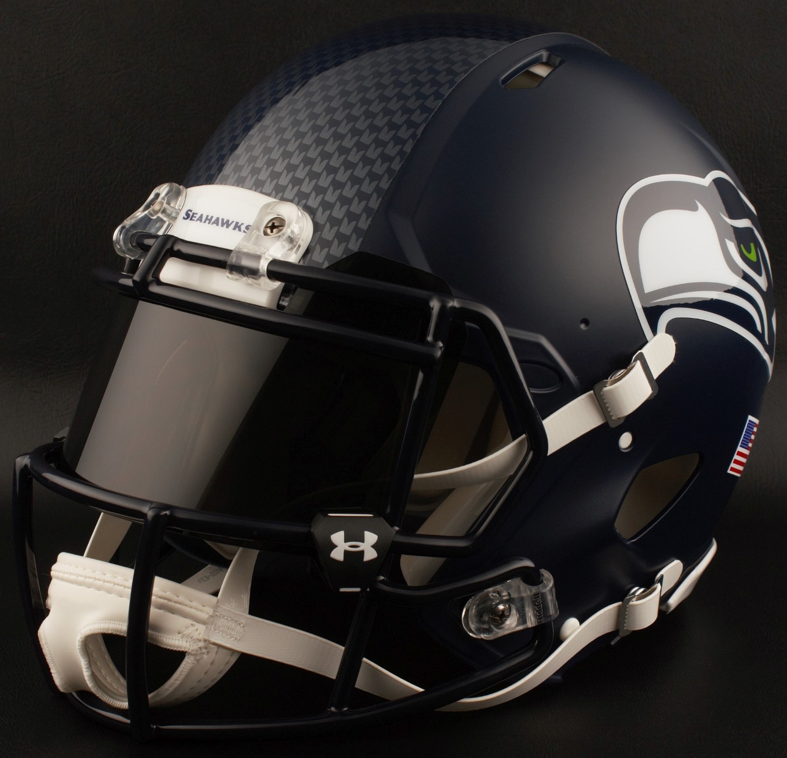 SEATTLE SEAHAWKS NFL Authentic GAMEDAY Football Helmet w/ BLACK-TINT Eye Shield