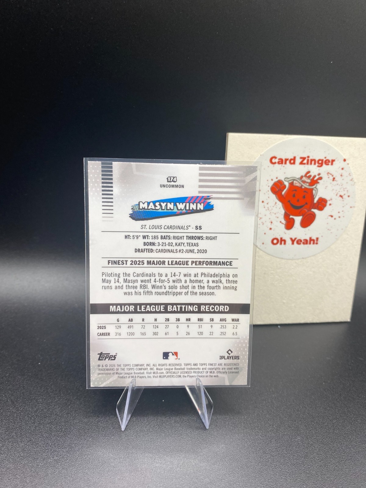 2026 Topps Finest – Masyn Winn Uncommon #174