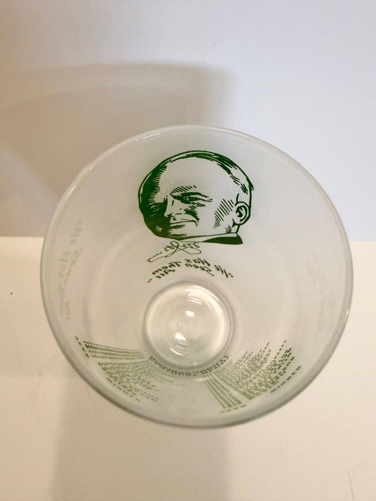 1949 Kentucky Derby Frosted Mint Julep Glass Matt Winn
