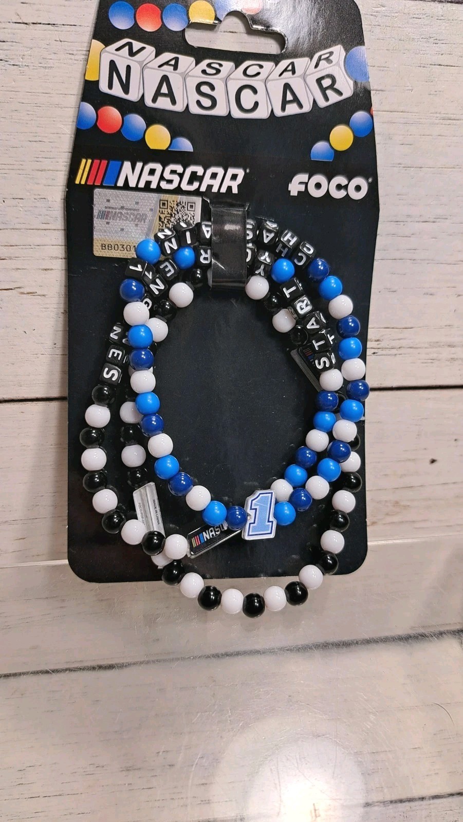 FOCO NASCAR unisex-adult Contemporary Bracelet Chastain #1 Start Your Engines
