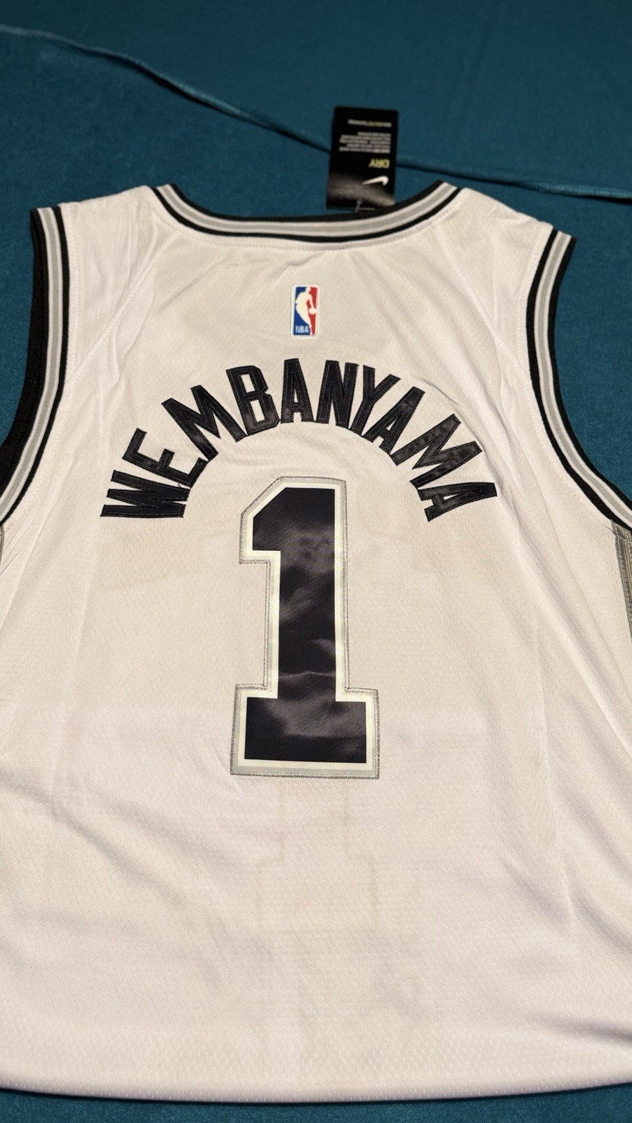 Nike NBA San Antonio Spurs Victor Wembanyama #1 Swingman Jersey White 52