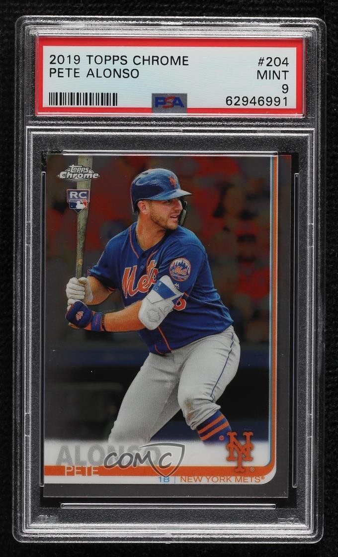 2019 Topps Chrome Pete Alonso #204 Rookie RC 1sr2