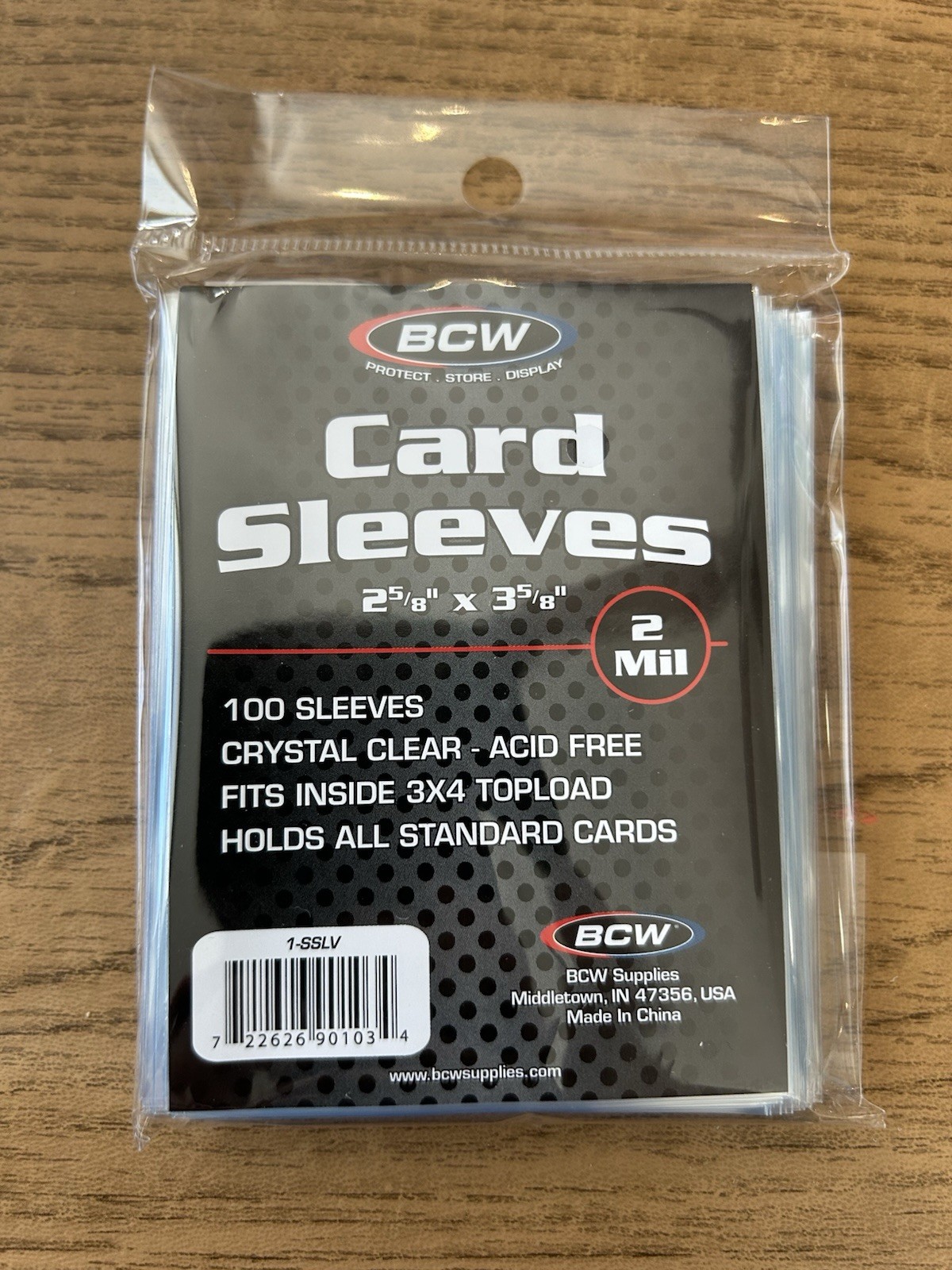 BCW Standard Soft Card Penny Sleeves 100ct
