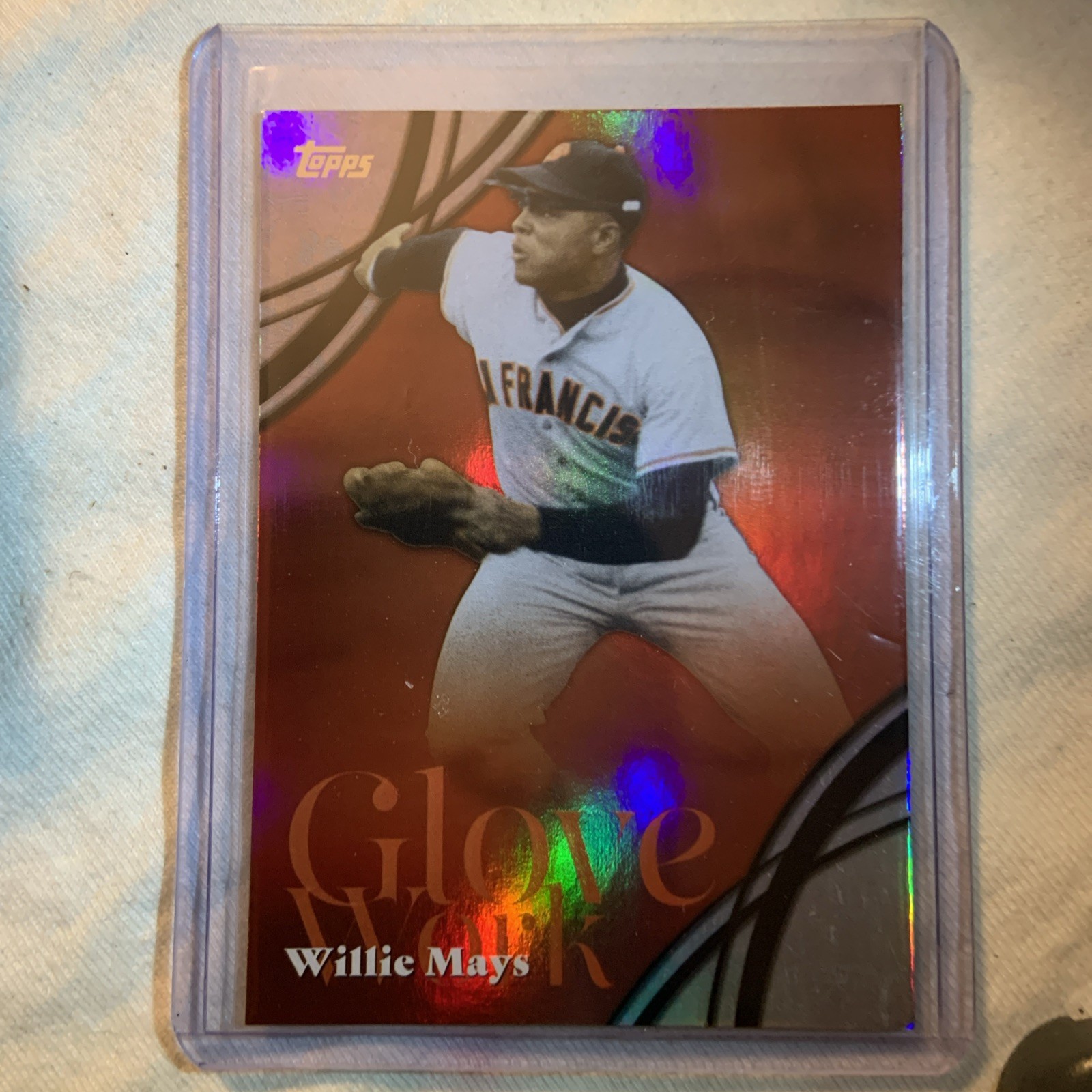 2026 Topps Series 2 Baseball Glove Work GW-6 Willie Mayes