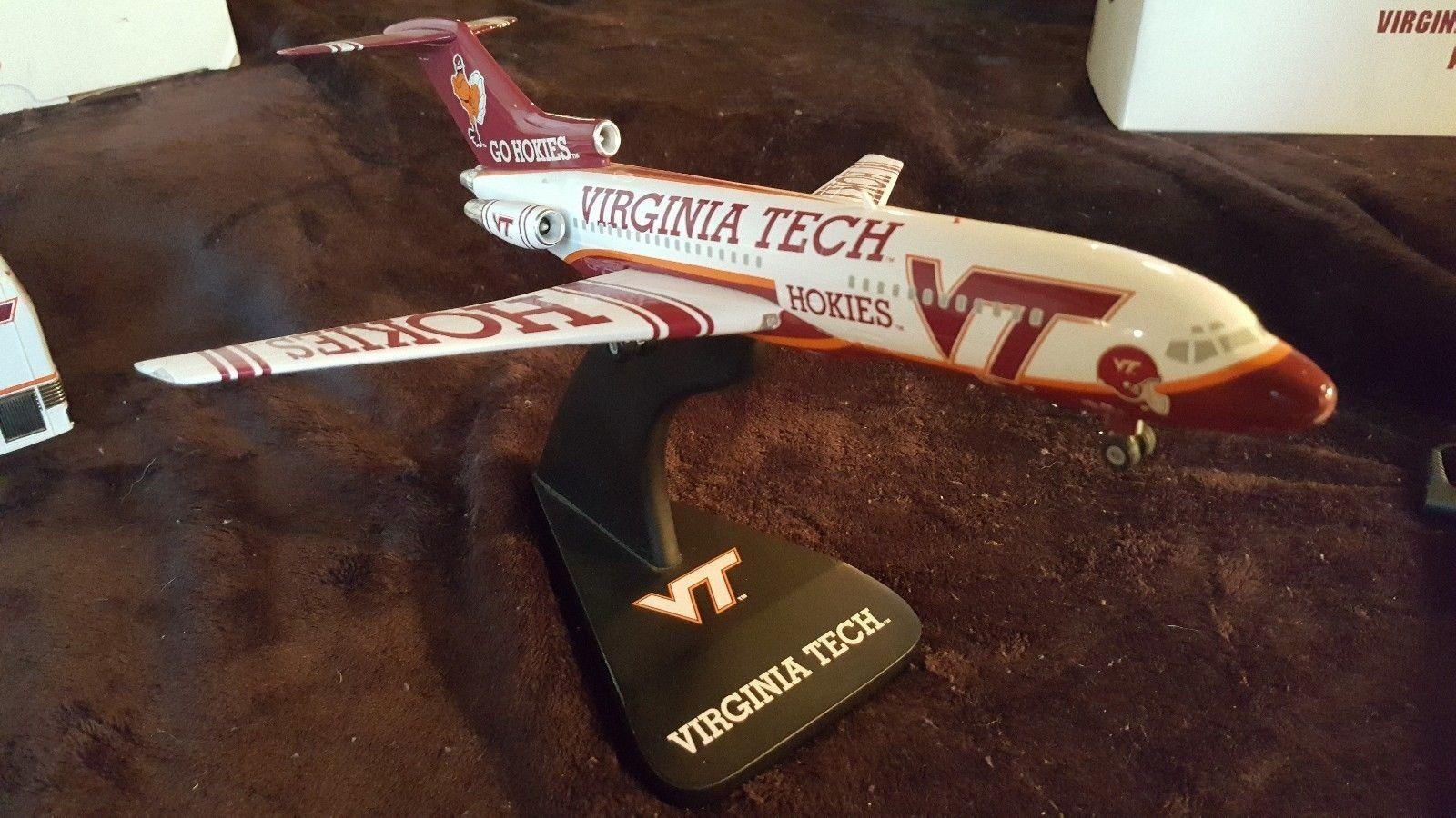 DANBURY MINT BOEING 727-100 VIRGINIA TECH HOKIES TEAM PLANE DIECAST W/ BOX