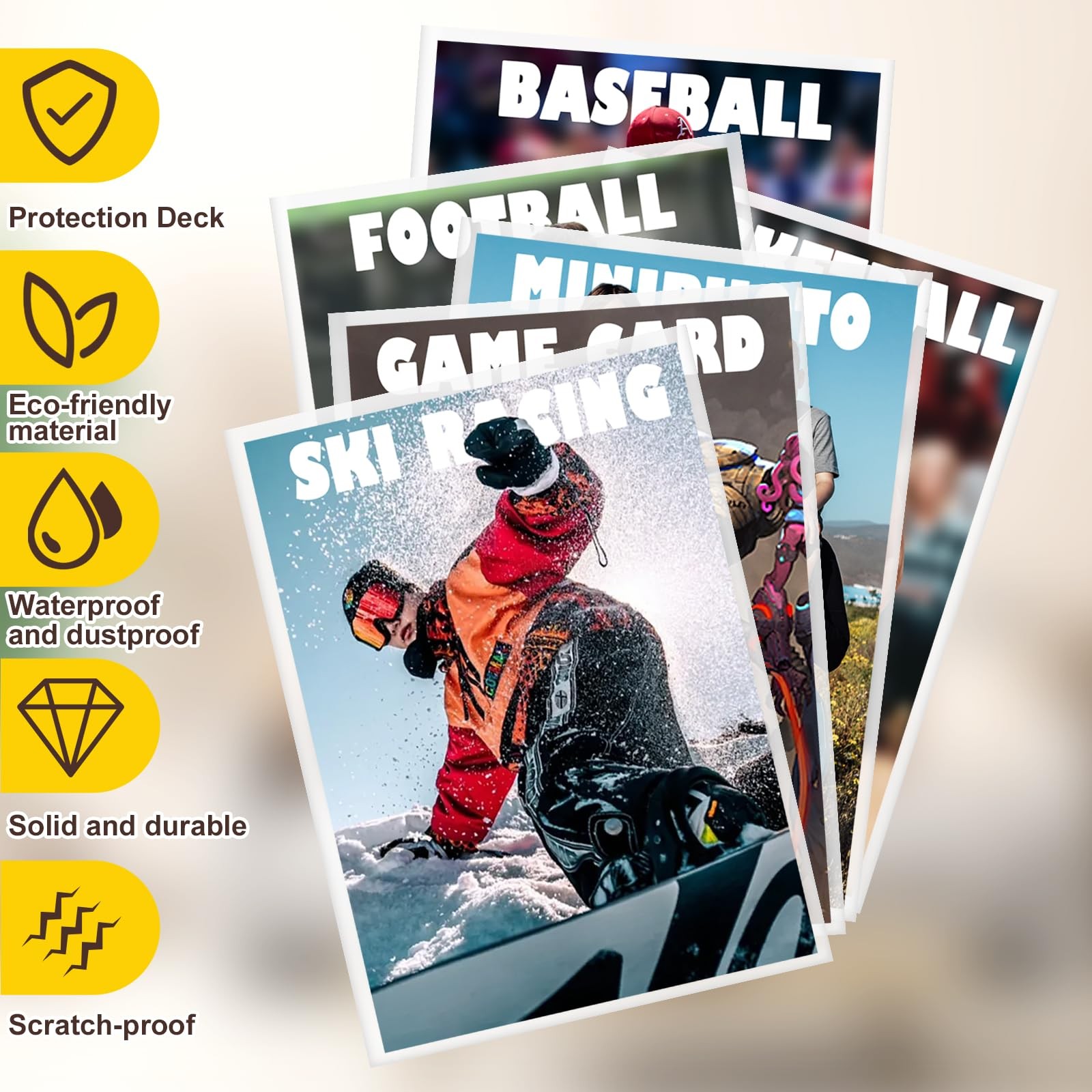 1000 Card Sleeves & Top Loaders for Trading Cards