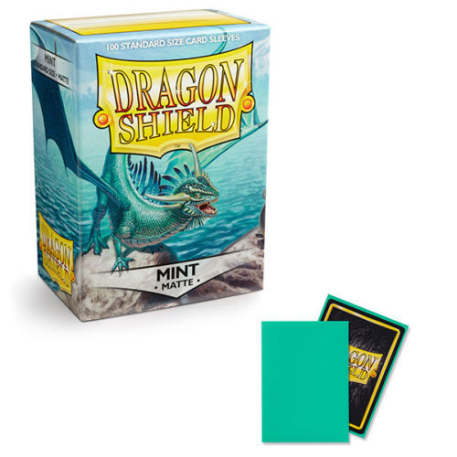 Dragon Shield deck protectors card sleeves Matte for Standard card Black, Ruby..