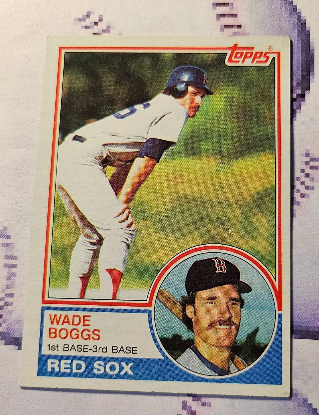 1983 Topps Baseball #498 WADE BOGGS RC Boston RED SOX EX AUCT#13283