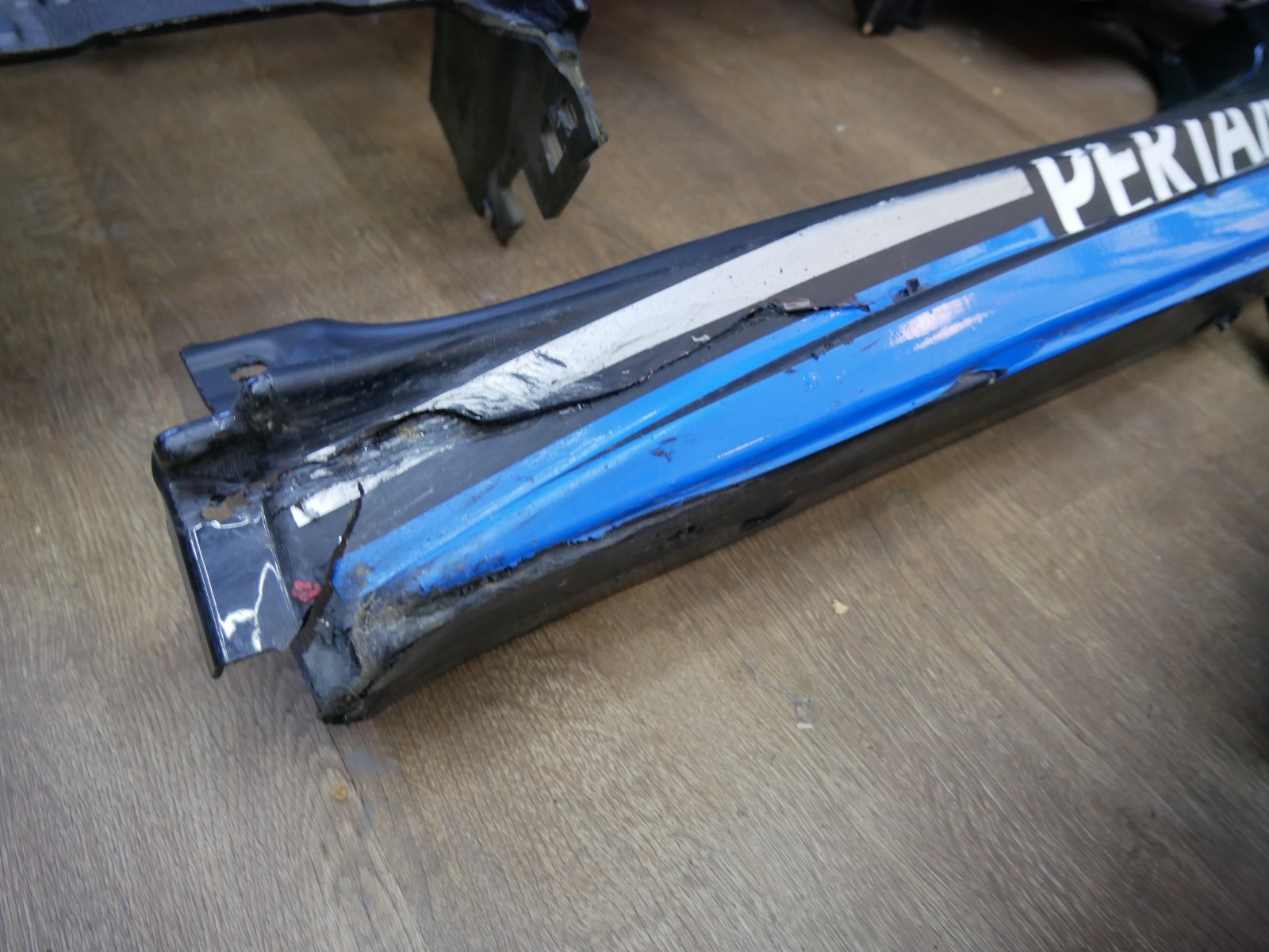 IMSA Race Used Lamborghini Super Trofeo Side Skirts – Authentic Damaged Race Pan