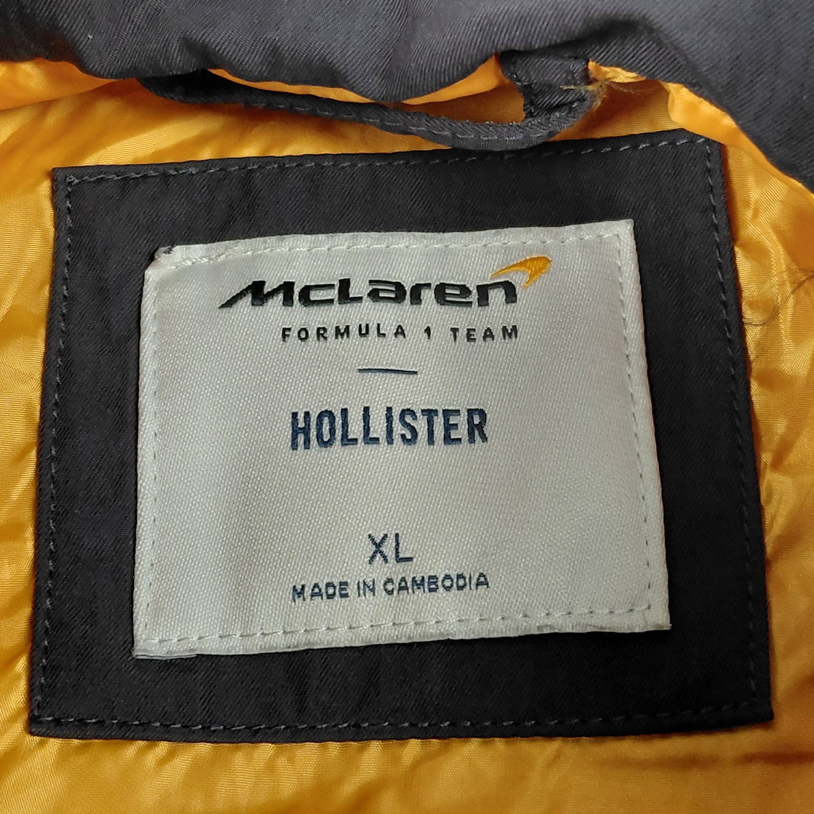 Hollister McLaren Formula 1 Team Windbreaker Jacket British Flag Track Mens XL