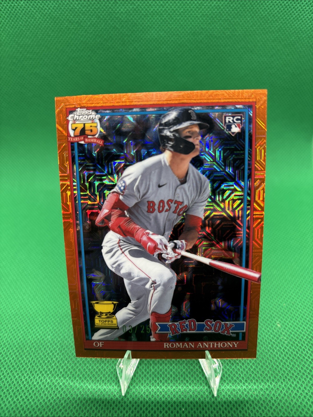 2026 Topps Roman Anthony 1991 Chrome Silver Pack RC Orange Mojo Refractor 03/25