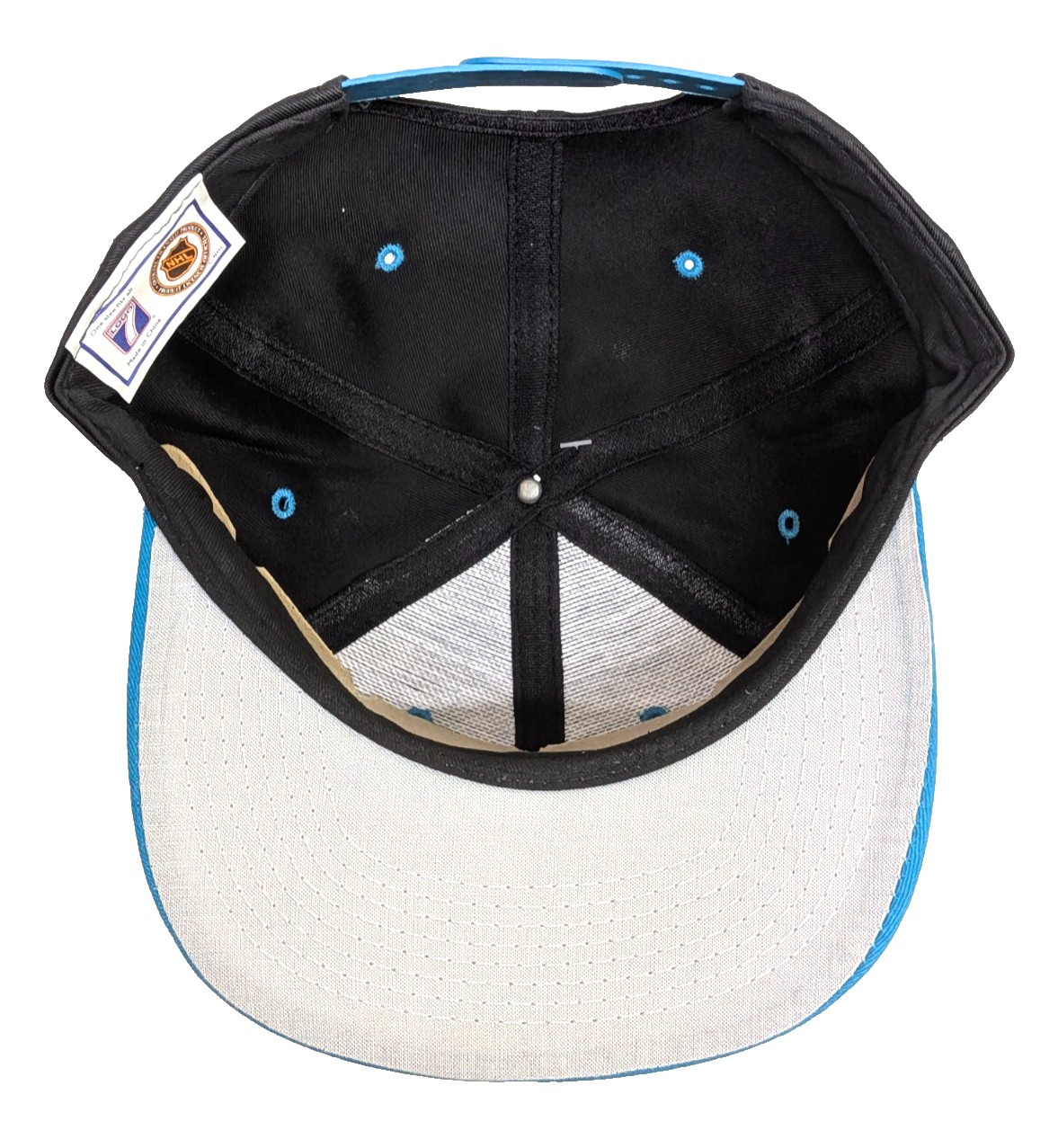 NHL San Jose Sharks Multi-Color Vintage One Size Snapback Hat By Logo 7