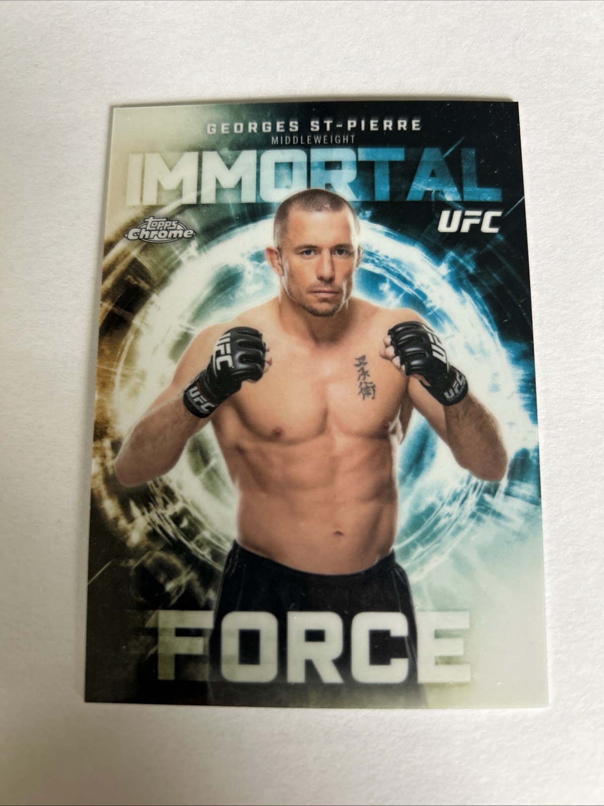 2026 Topps Chrome UFC Georges St-Pierre Immortal Force Case Hit SSP IF-30