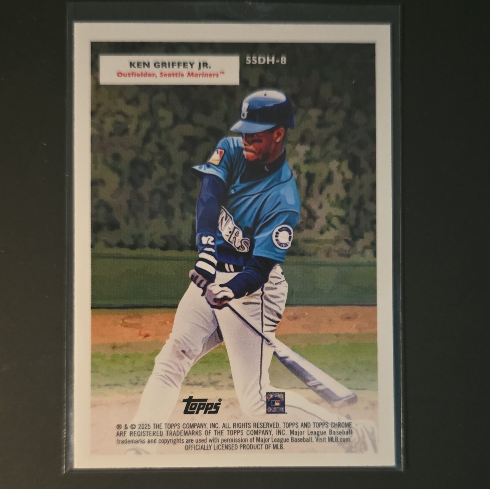 2025 Topps Chrome Platinum Doubleheader Refractor 55DH-8 Ichiro & Ken Griffey Jr
