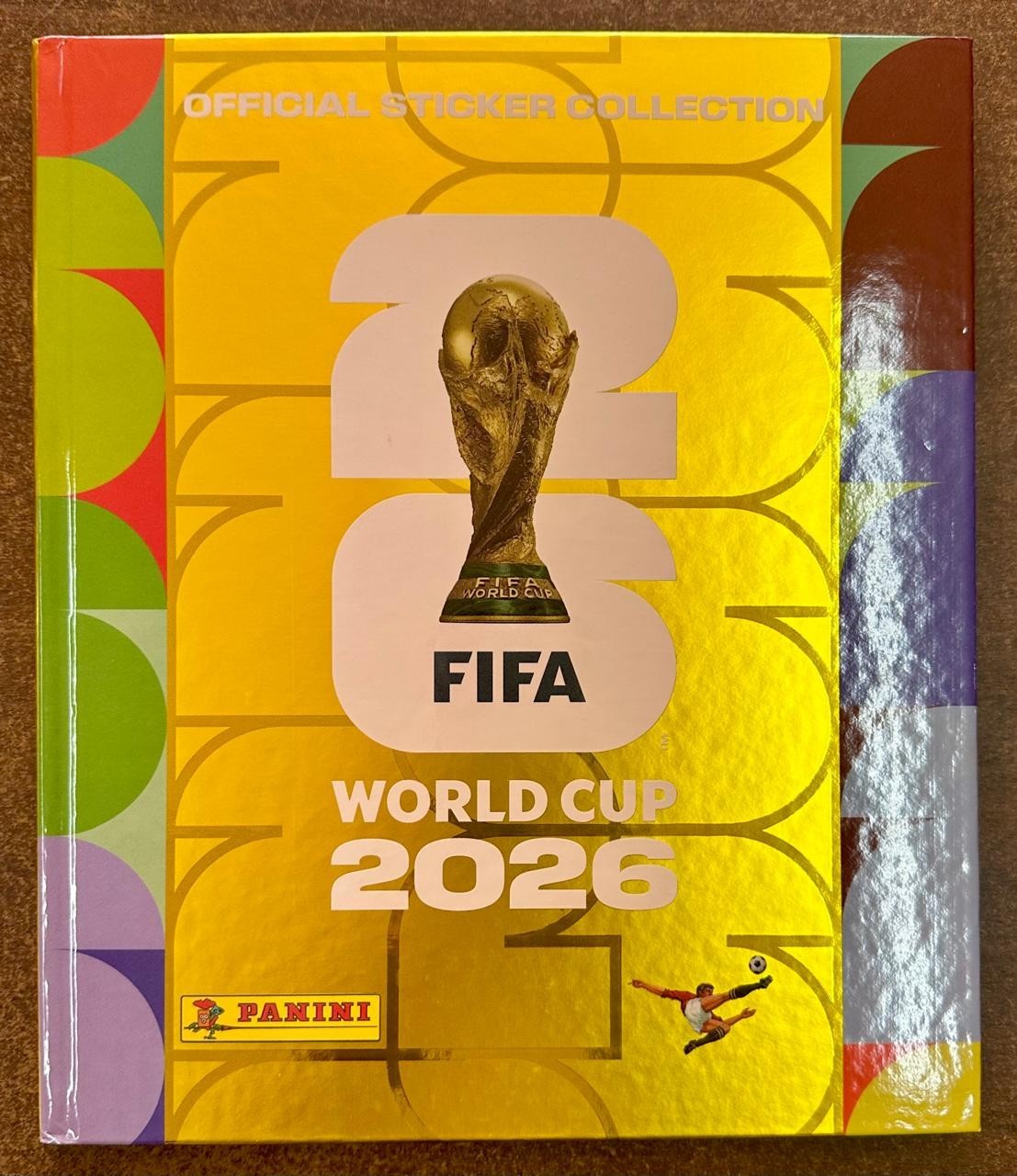 Panini FIFA World Cup 2026 Premium Gold Hardcover Album. LATAM EXCLUSIVE