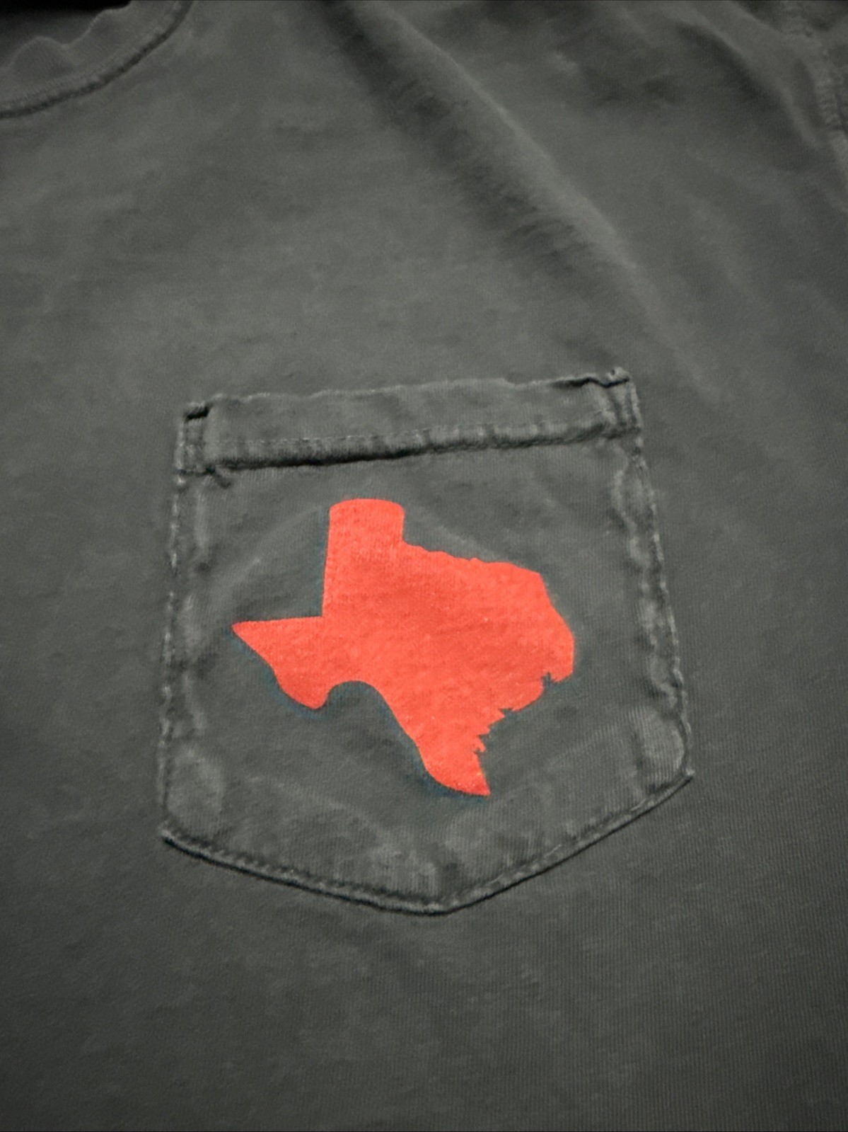 Comfort Colors Texas Tech Red Raiders Pride of Texas Shirt Size L Gray
