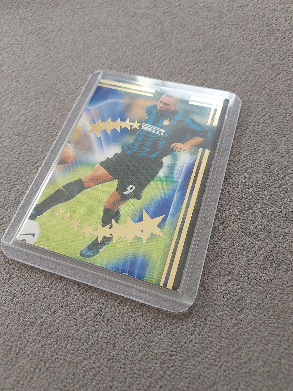 1998-1999 Panini Ronaldo Internazionale Calcio 99 Card made in Italy