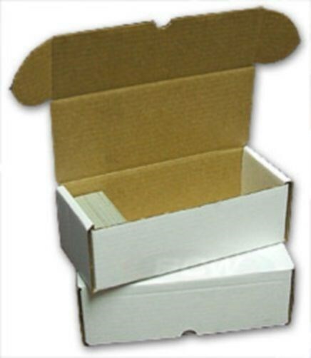 500 count Cardboard Baseball Trading Card Storage Boxes – Bundle of 50 box
