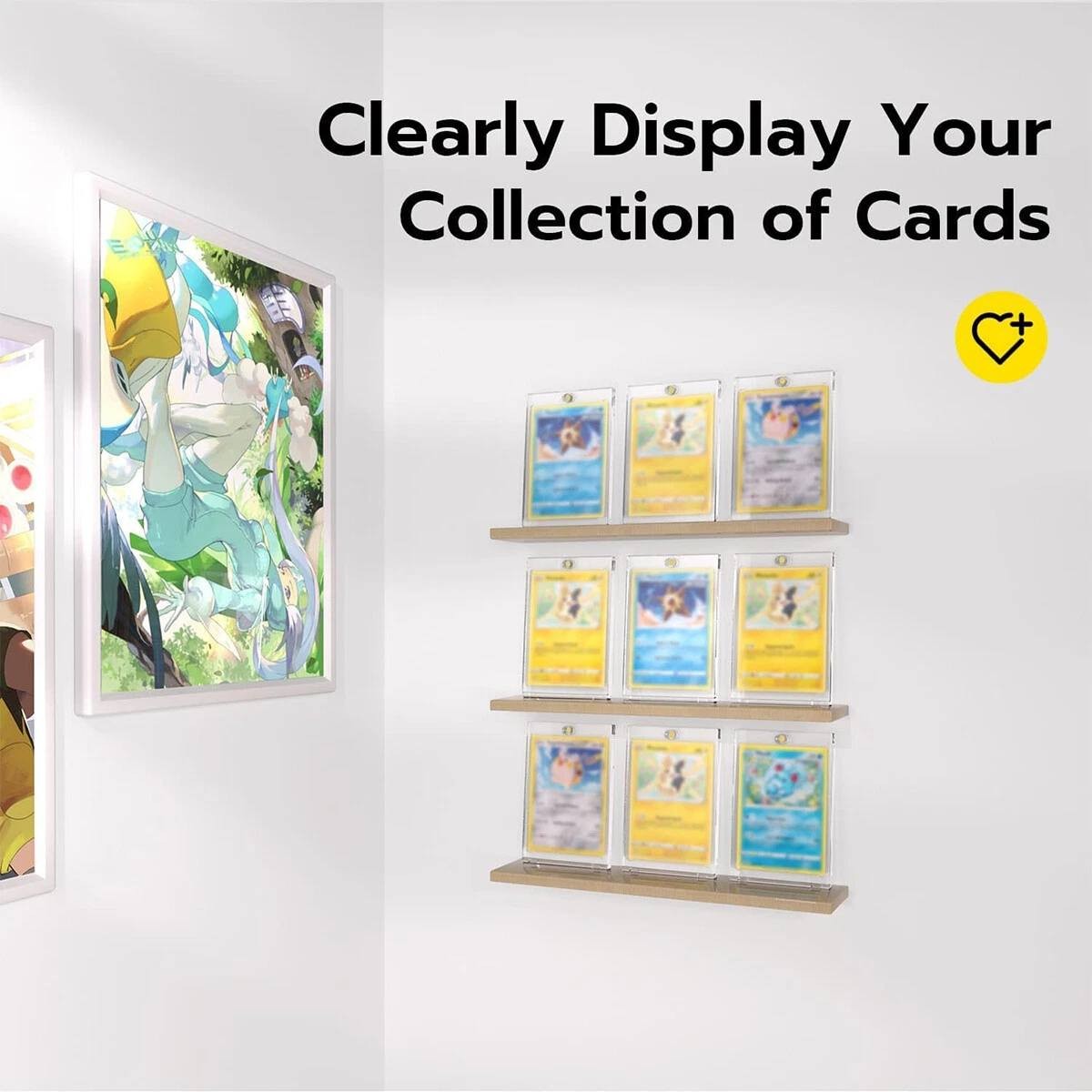 10/25/50/100/200/400/800 Pack Ultra-thin Magnetic One Touch Card Holder 35PT TCG