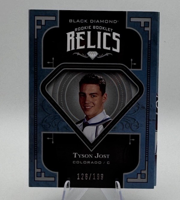 2017 Black Diamond Rookie Booklet Relics #RBR-TJ Tyson Jost /199 RC