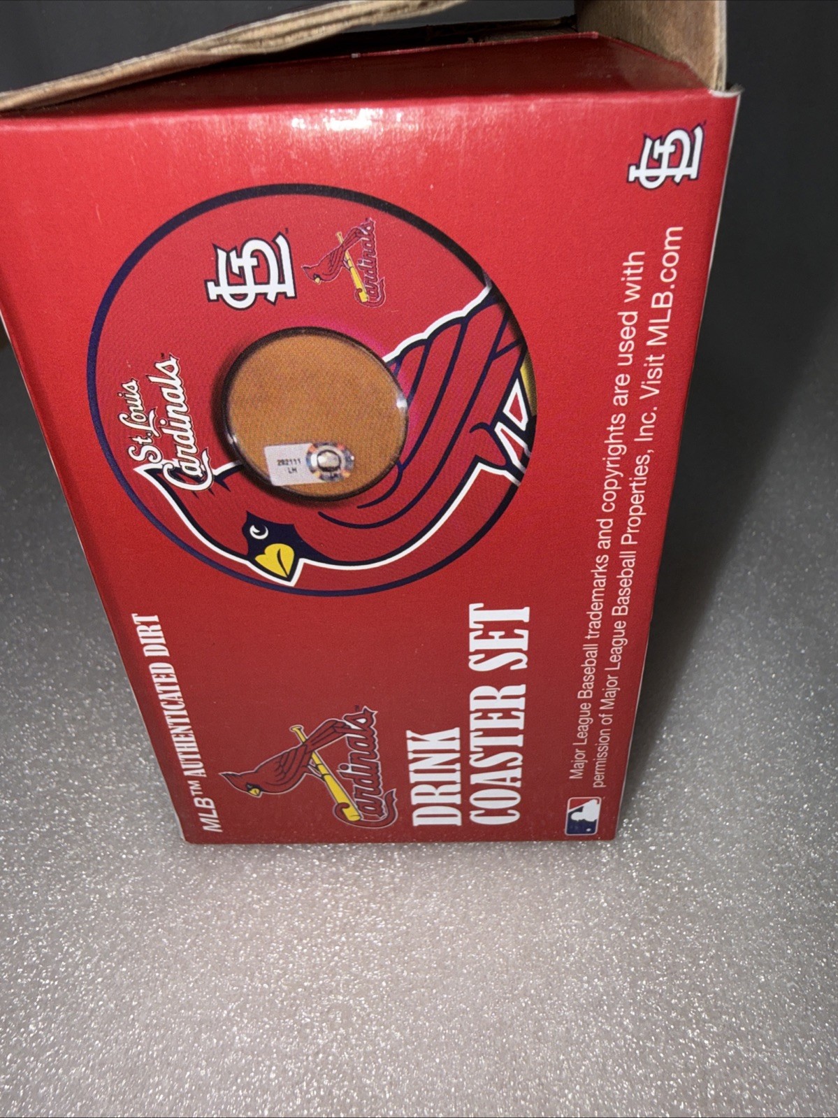 MLB St Louis Cardinals Game Used Dirt Coaster Set Steiner Sports Authenticated