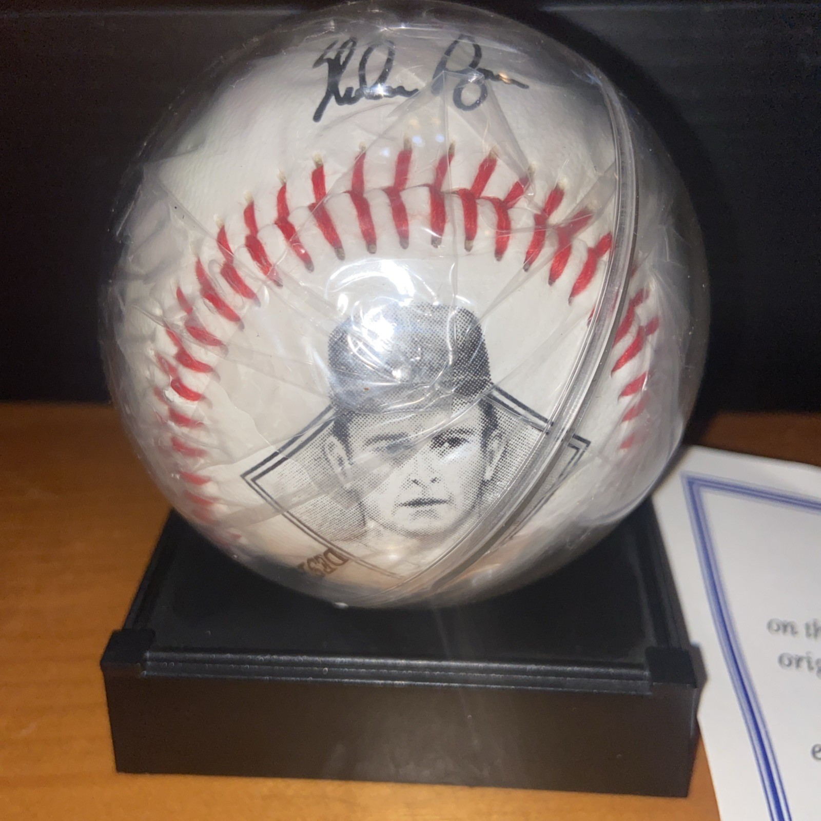 Nolan Ryan Facsimile Autographed Portrait Ball All Star Marketing Vintage New