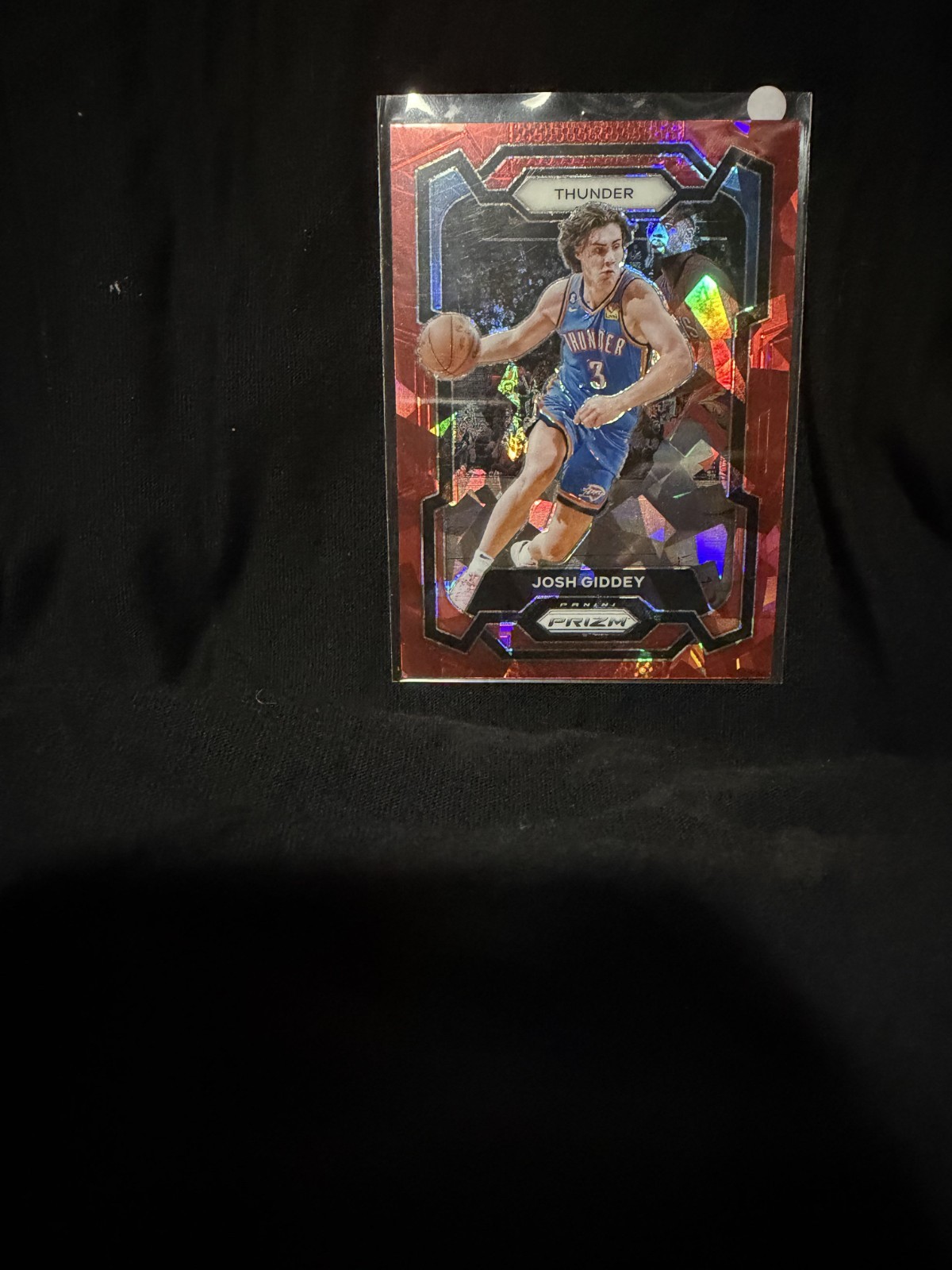 2023-24 Panini Prizm – Josh Giddey #50 Red Cracked Ice Prizm