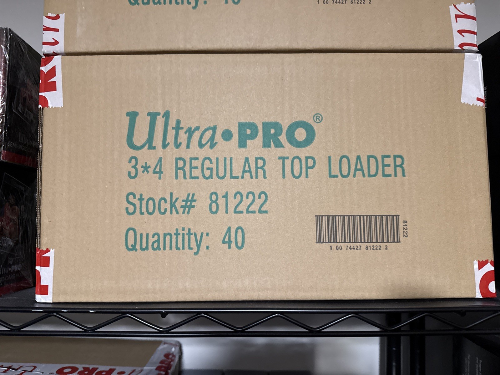 ULTRA PRO REGULAR 3X4 STANDARD TOP LOADER (40 PACKS – 25) TOPLOADER 1000 CT CASE