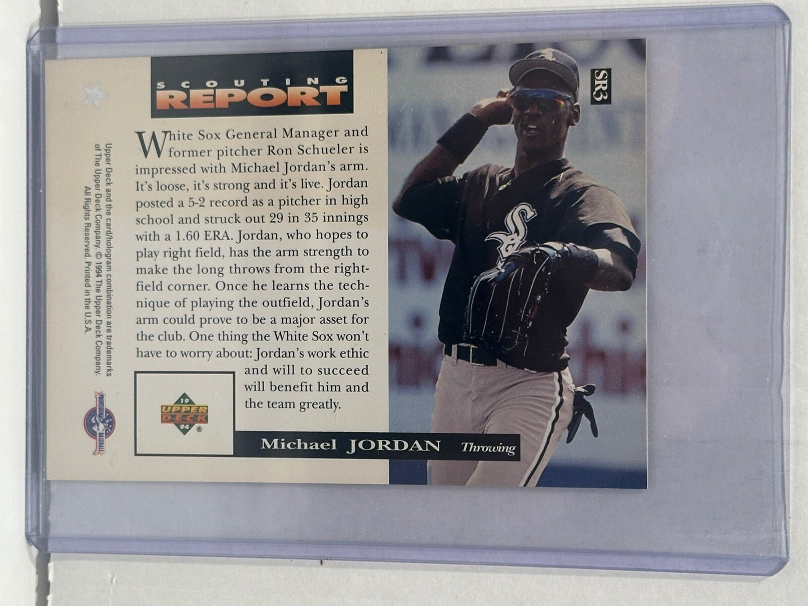 1994 Upper Deck Scouting Report Michael Jordan Jumbo Rookie Set SR1-SR5 RC SP