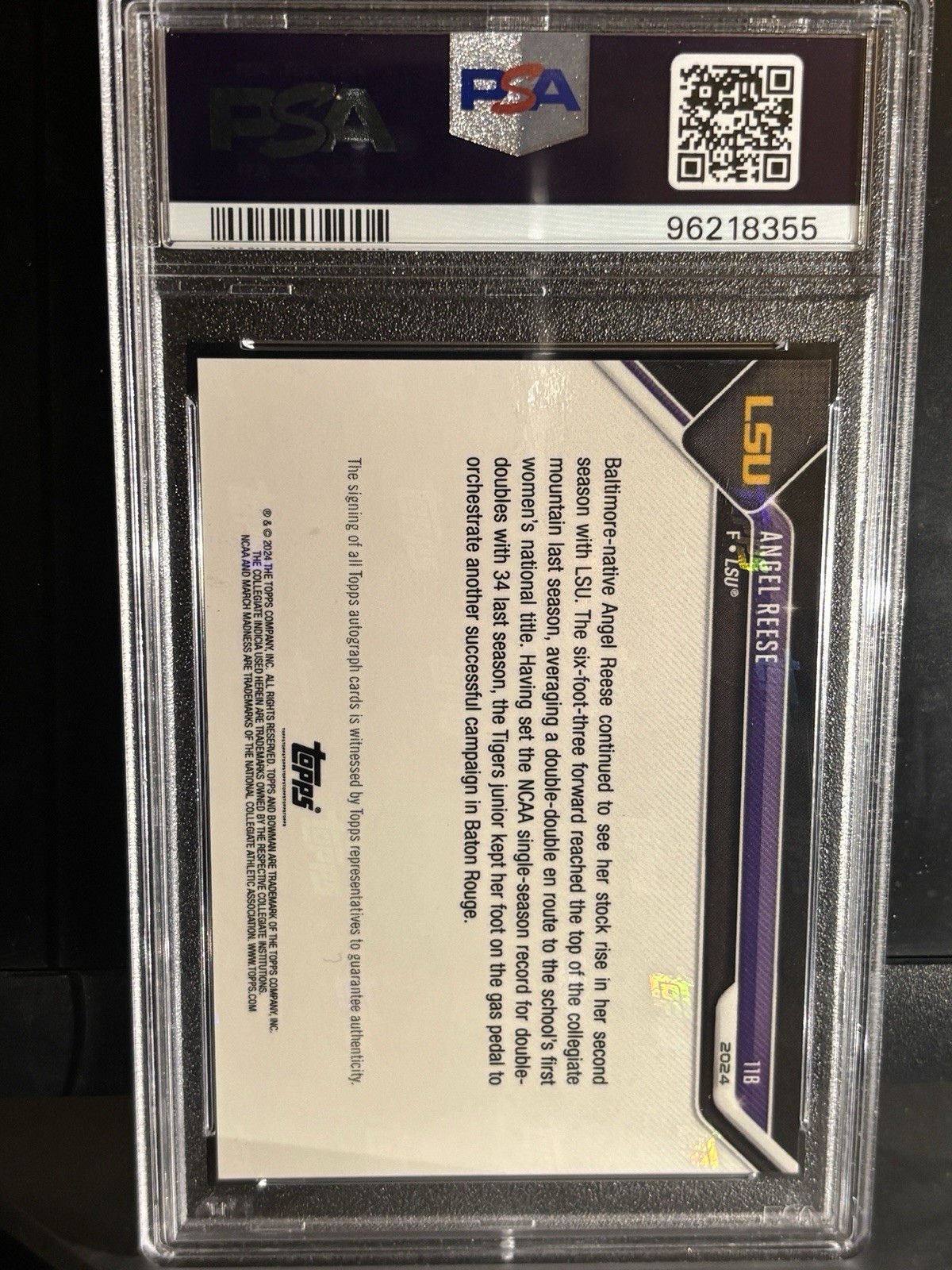 2023 BOWMAN U NOW MARCH MADNESS AUTO-BLUE ANGEL REESE ROOKIE RC /49 PSA 10 AUTO