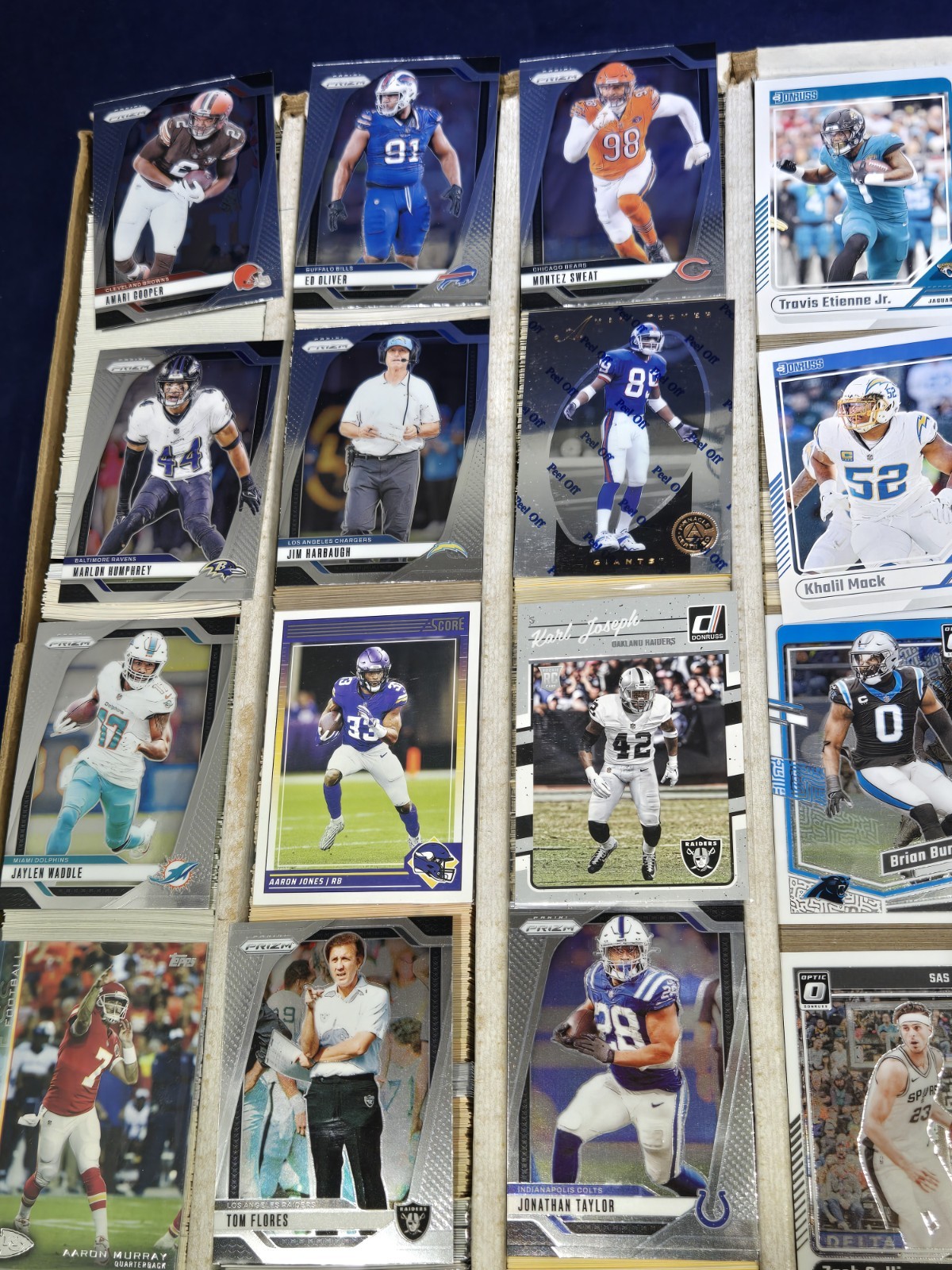5500+ Sports Card Lot Monster Box NFL NBA MLB Unsearched Prizm Optic Chrome Lot