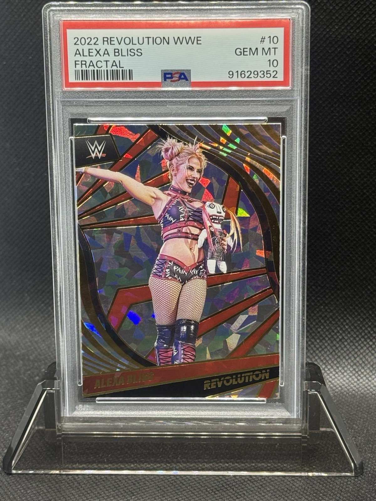 2022 Revolution WWE Alexa Bliss #10 Fractal, PSA 10