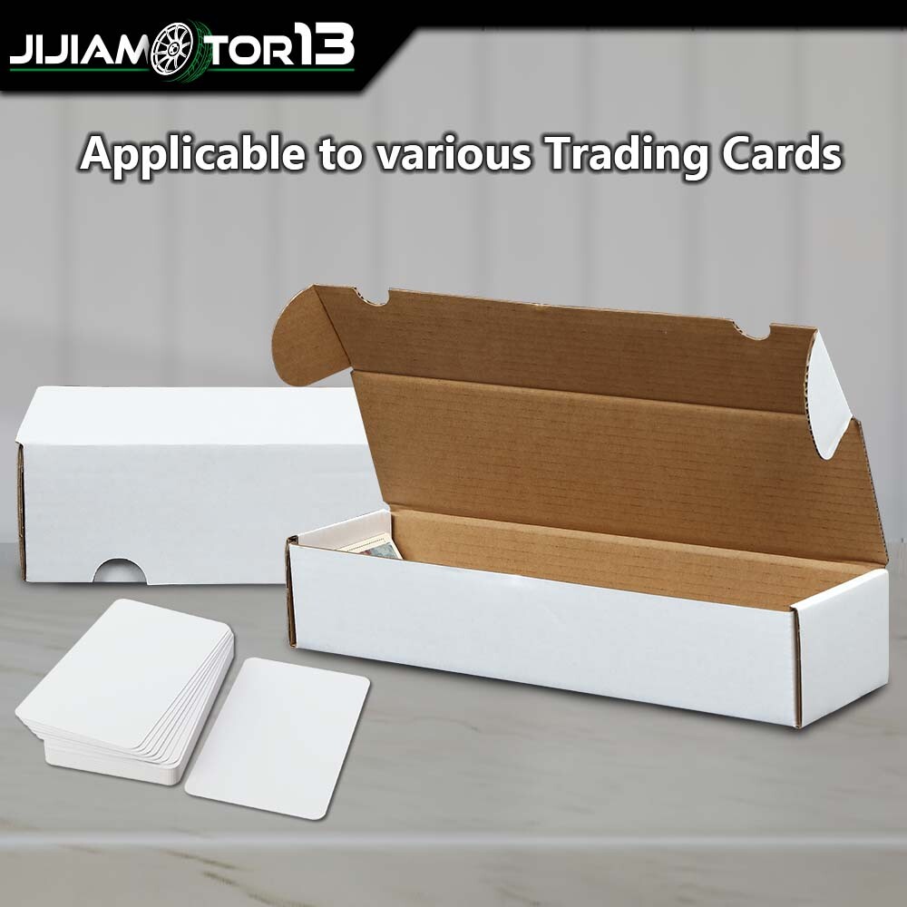 10Pcs Storage Boxes 800 Count Ct Sports Cards Trading White Corrugated Max Pro