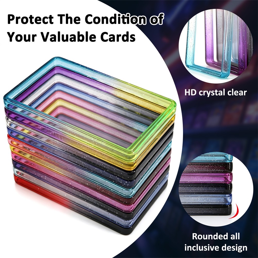 For TAG Gradient Bumper Guard With PC Panel Graded Card Slab Protector-10 Colors