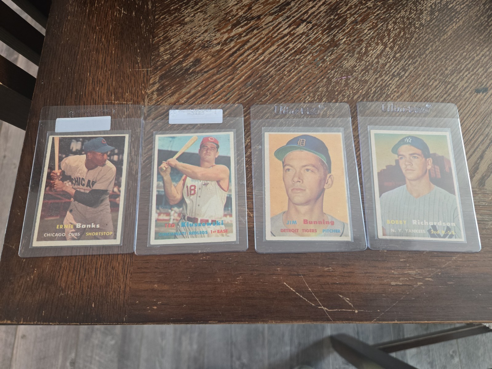 1957 topps lot of 4