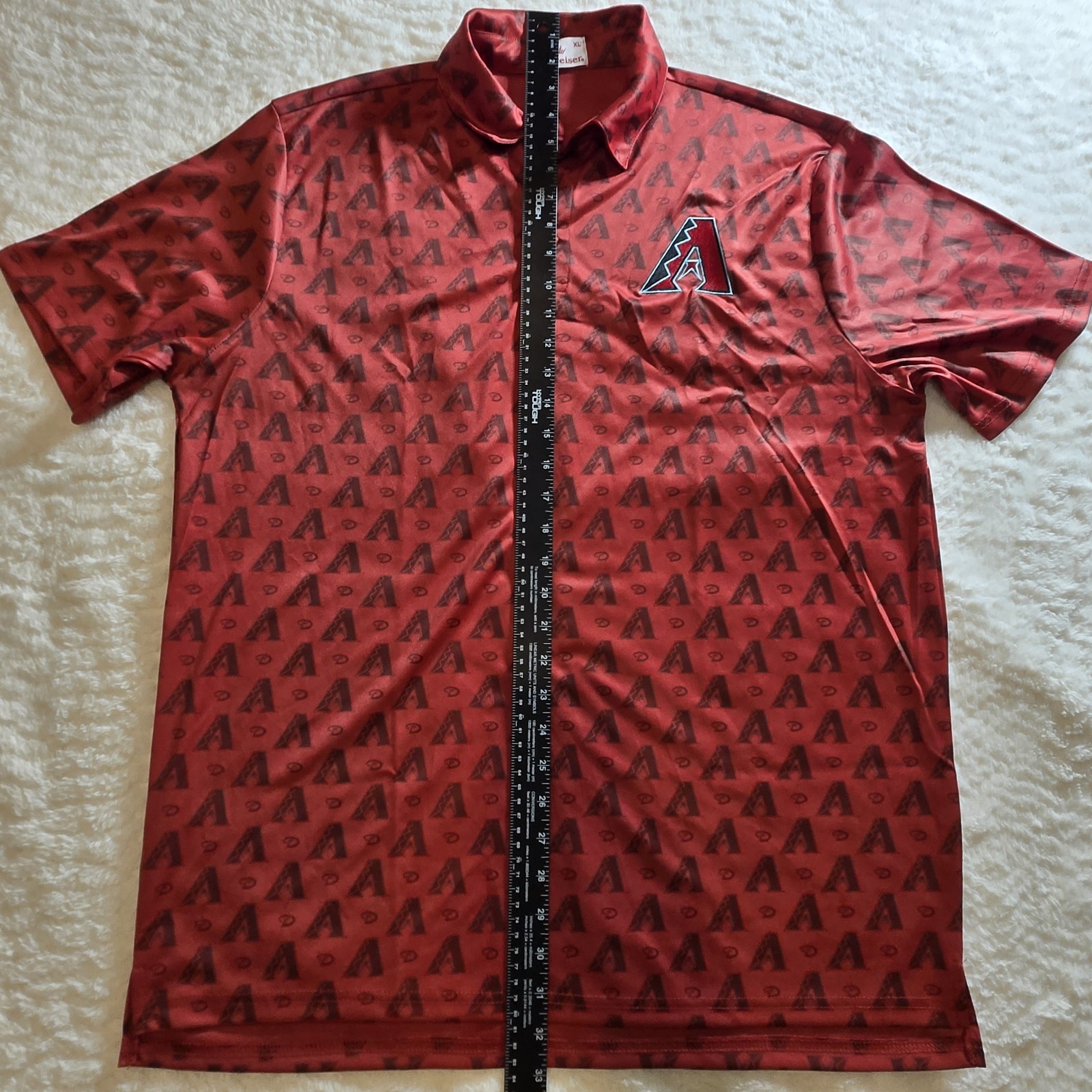 Arizona Diamondbacks Polo Shirt Budweiser Mens XL Red MLB Baseball MS1