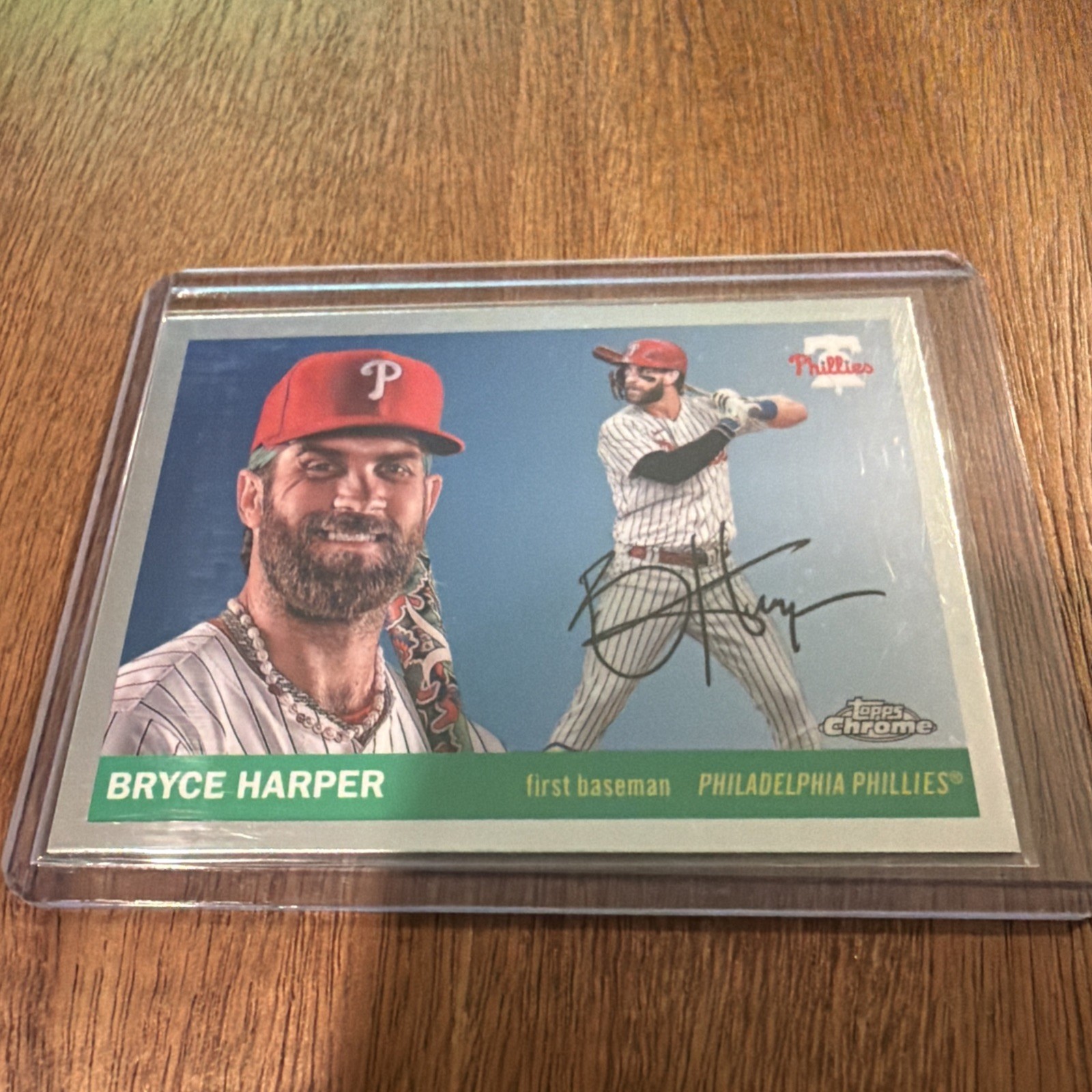 2025 Topps Chrome Platinum Anniversary Bryce Harper #135 – Phillies